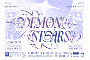 Demon Stars Typeface, a Blackletter Font by alit design (Thumbnail 3 of 20)
