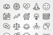 Bundles Outline Mental Growth Icons, an Outline Icon by adenpinkstore (Thumbnail 2 of 22)
