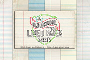 Old School Exercise Book Lined Paper, a Texture Graphic by Fendell Projects (Thumbnail 1 of 3)
