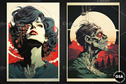 1970's Style Horror Movie Poster, a Background Graphic by Other Side Art (Thumbnail 4 of 5)