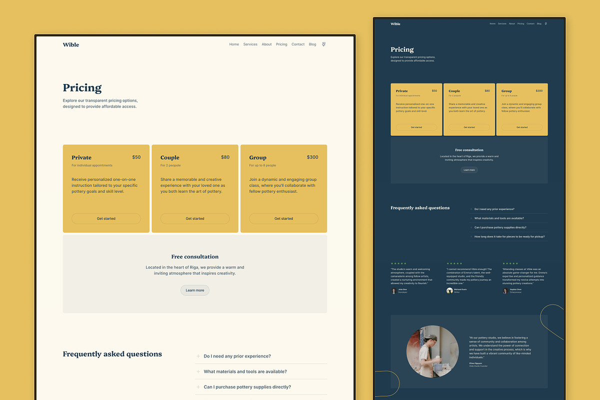Wible - Framer Template, a Landing Page Template by antrdnv (Photo 4 of 6)