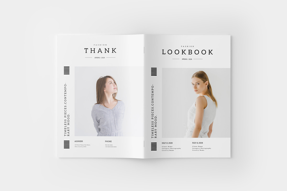 Lookbook Magazine Layout I Canva, a Brochure Template by PixWork (Photo 9 of 9)