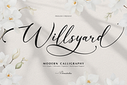 Willsyard | Modern Calligraphy, a Script Font by Denustudios (Thumbnail 1 of 12)