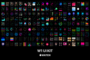 W1 UI Kit For Apple Watch Apps