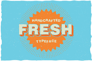 Fresh Cartoon Look Label Typeface