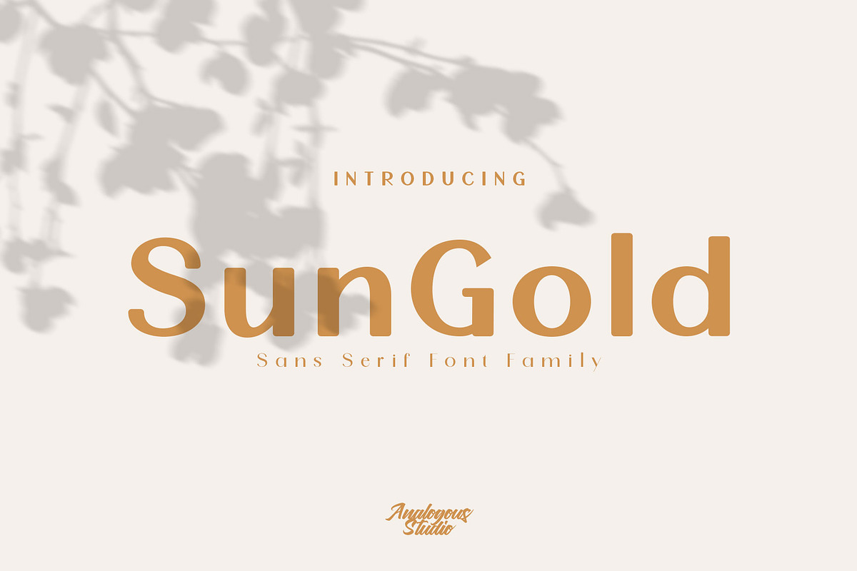 SunGold - Font Family