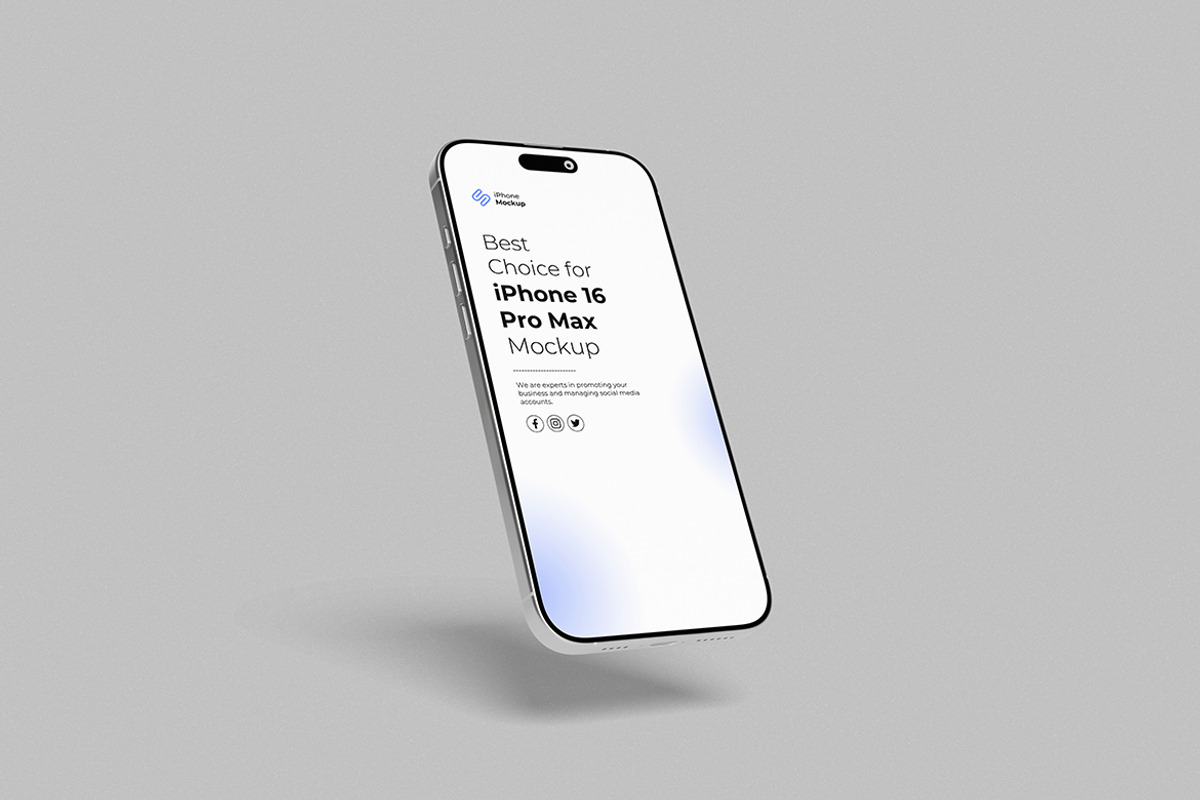 High Qualit iPhone 16 Pro Max Mockup, an iPhone Mockup by swsi-studio (Photo 4 of 5)