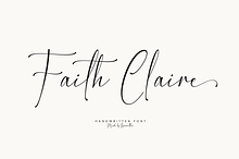 Faith Claire | Elegant Script Font