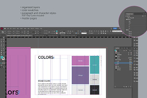 Brand Guide Brochure InDesign Layout