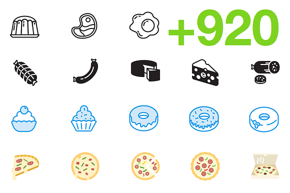 SMASHICONS - 920+ Gastronomy Icons - preview 6