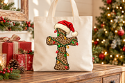 Cheetah Cross Christmas Png, an Object Graphic by Daisy Design (Thumbnail 2 of 3)