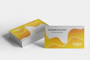 Yellow Business Card Template