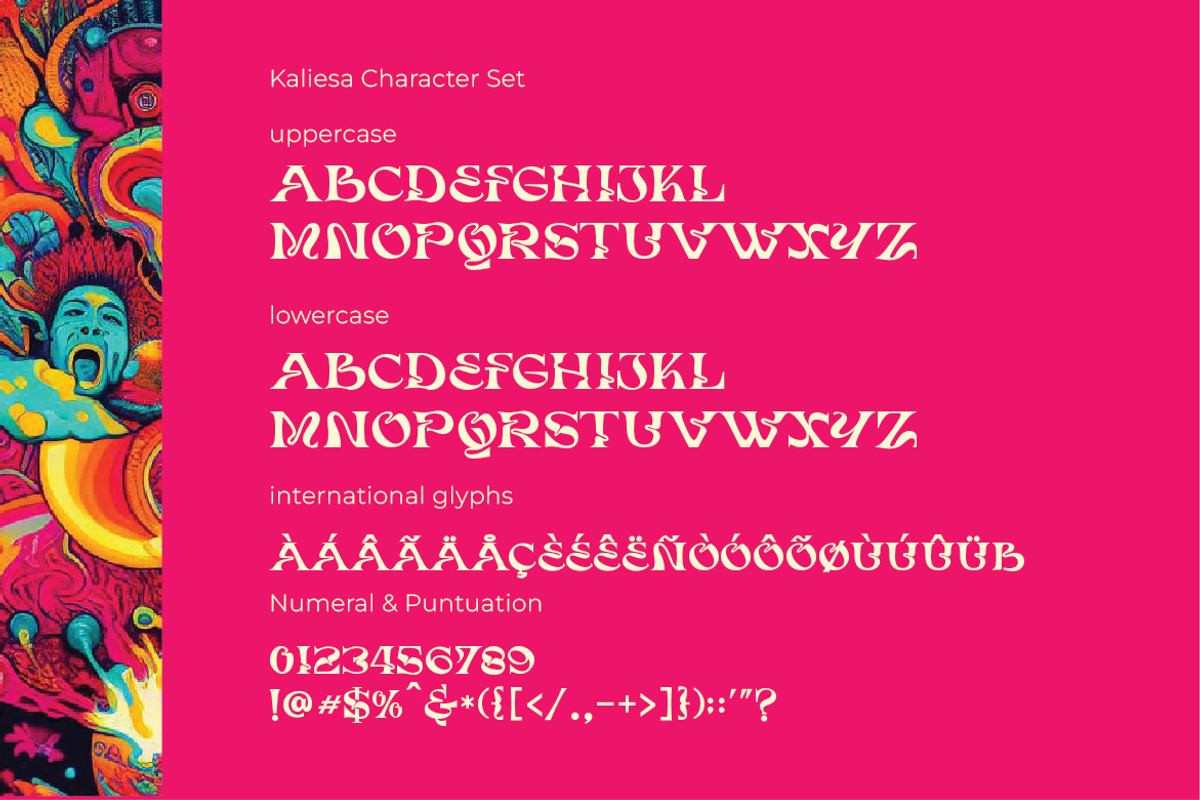 BAMEL Olstd - Psychedelic, a Symbol Font by Olexstudio (Photo 6 of 7)