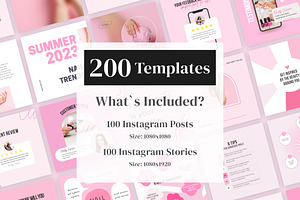 Nails Pink Social Feed Template