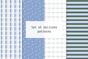 Set of delicate patterns, a Pattern Graphic by Lyolya Profitrolya