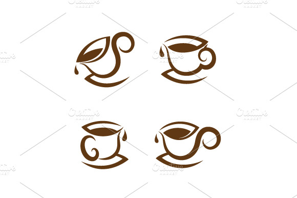 Coffee Cup Icon Set