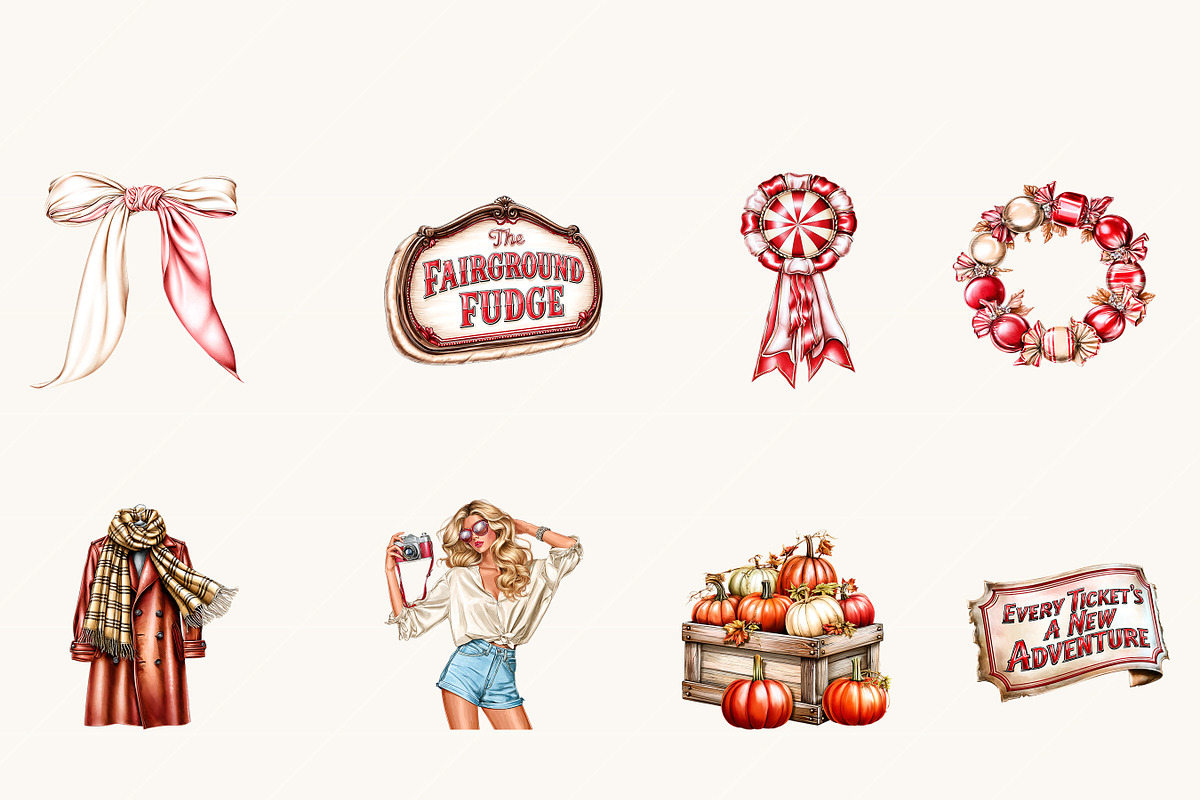 Nostalgic Fairground Festival, an Object Illustration by BusyDaydesign (Photo 2 of 9)