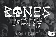 Bones bony, a Font by Rashdrawn (Thumbnail 1 of 7)