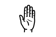 Hand Gesture Vector Icon Bundle, an Illustration by jahid234 (Thumbnail 45 of 52)