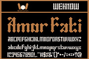 Amor Fati font, a Blackletter Font by weknow (Thumbnail 1 of 8)