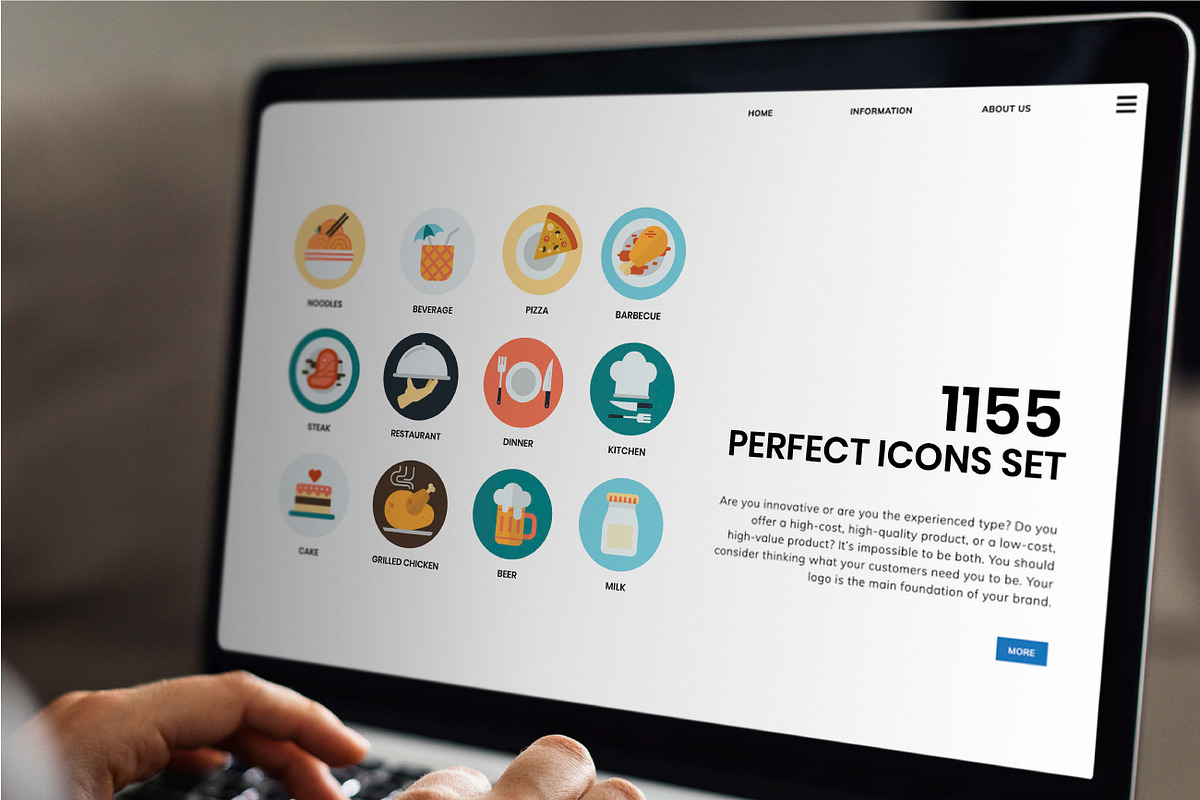 1155 PERFECT ICONS SET, an Outline Icon by Toonsteb (Photo 6 of 26)