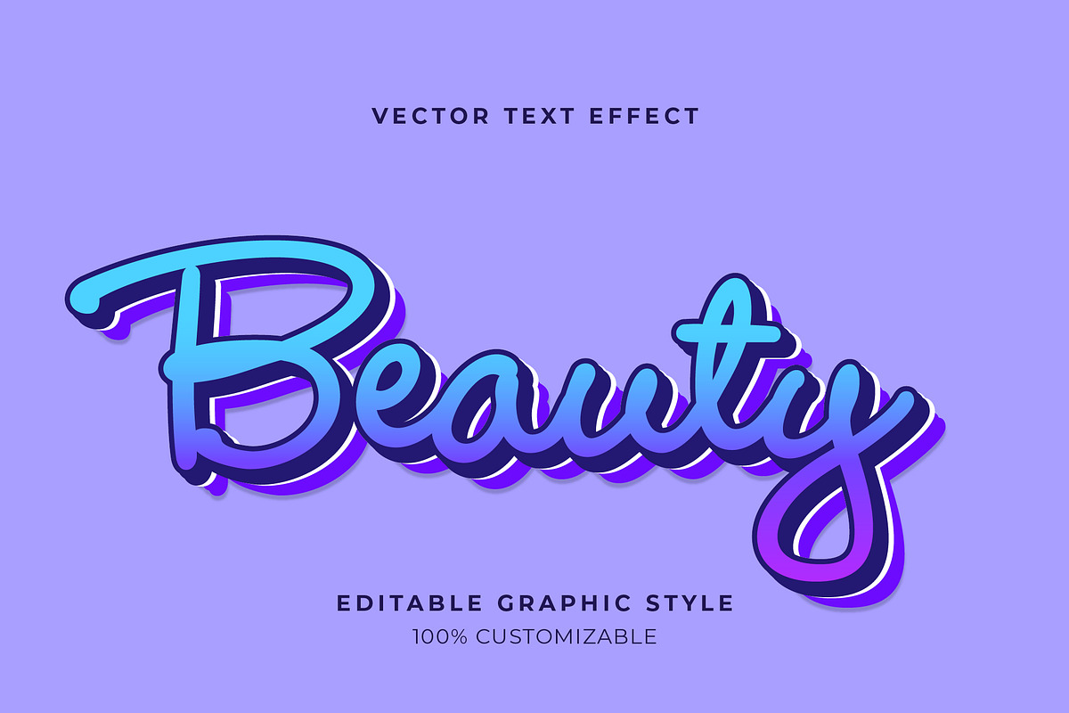 Elegant Script Gradient Text Effect