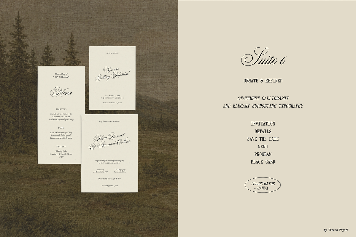 HEIRLOOM WEDDING | 48 templates, an Invitation Template by Crocus Paperi (Photo 13 of 19)