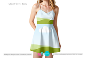 Ladies Sun Dress Canva Mockup, an Apparel Mockup by Mockup Scene (Thumbnail 5 of 14)