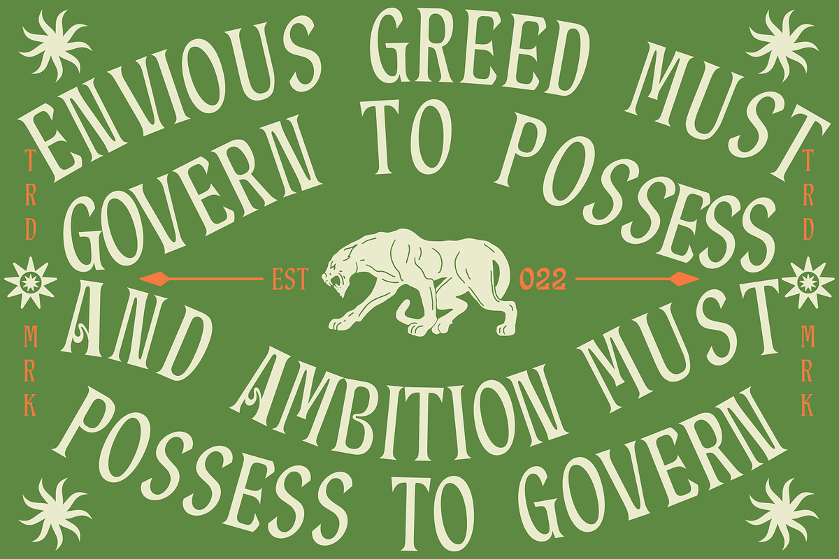 SP GELASKY Psychedelic Font, a Serif Font by Sup.Port Studio (Photo 3 of 16)
