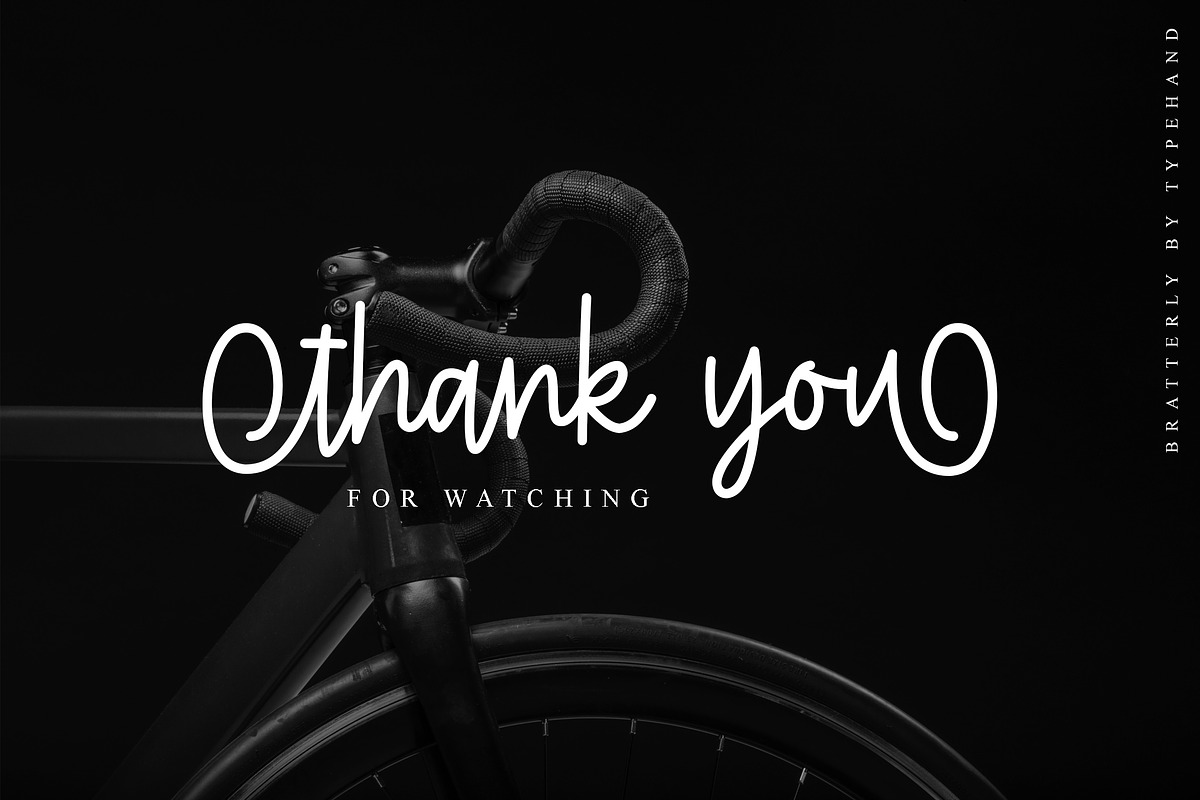 Bratterly - Monoline Script, a Script Font by Typehand Studio (Photo 10 of 10)