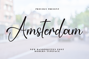 Amsterdam | Script Font, a Handwritten Font by Scratchones (Thumbnail 1 of 8)