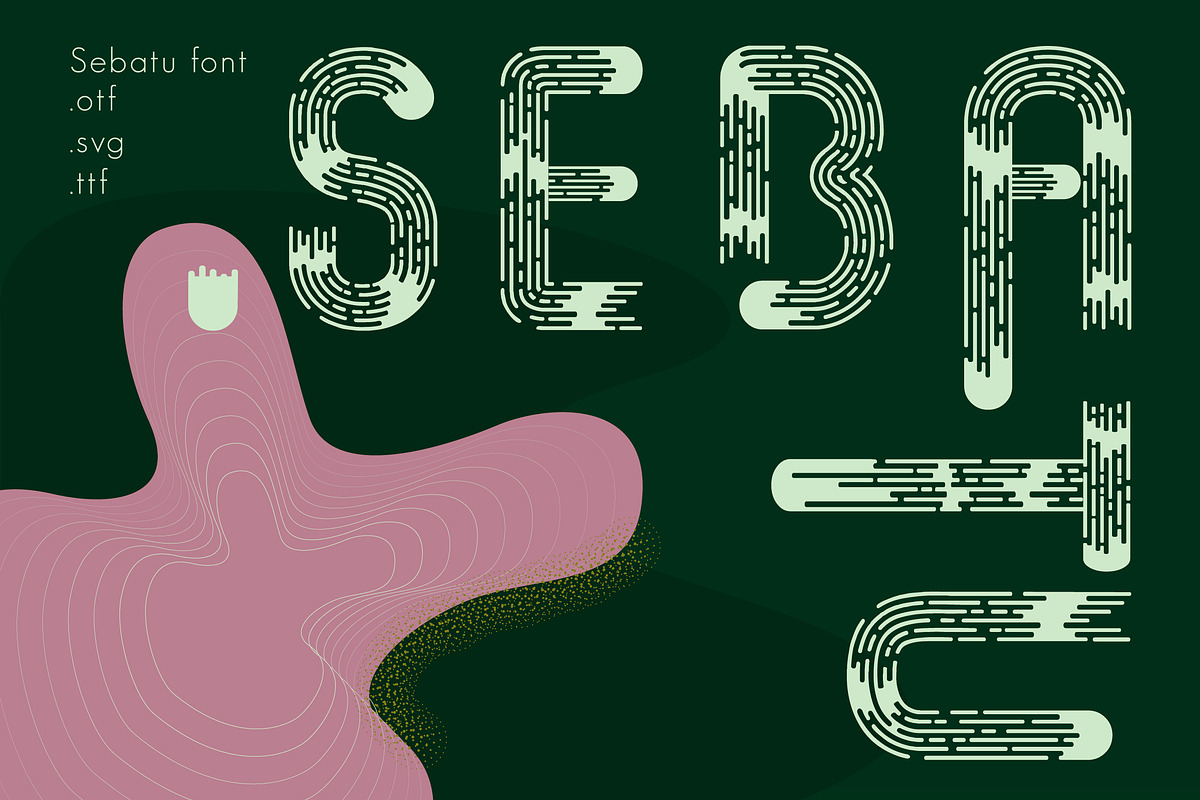 Sebatu modern font
