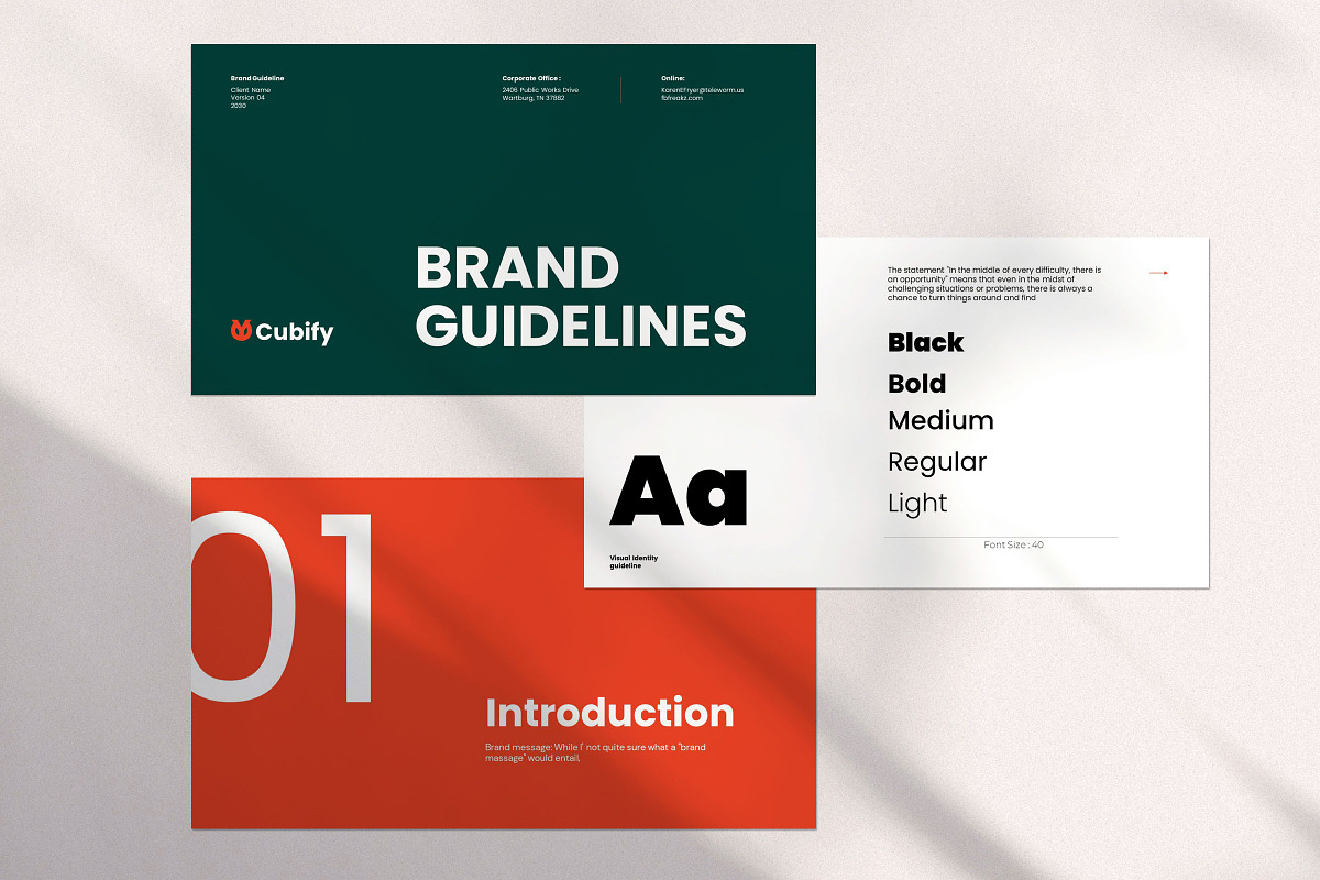 Branding Guideline Template, a Presentation Template by Studio Industry (Photo 2 of 10)