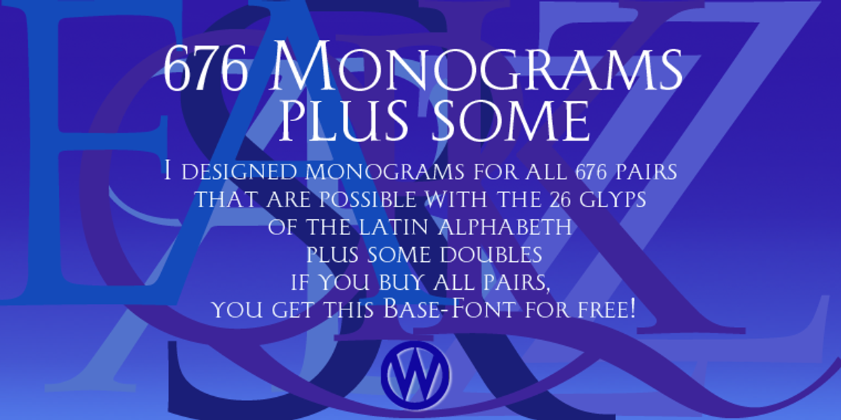 Monogramma, a Serif Font by Wiescher-Design (Photo 1 of 14)