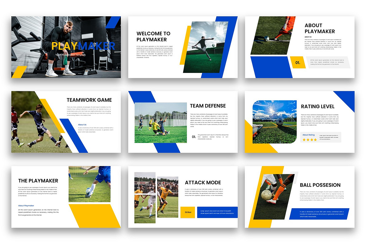 Playmaker – Sport Google Slide, a Presentation Template by kreatifreya (Photo 5 of 5)