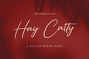 Hay Catty - Handwritten Font, a Script Font by StringLabs (Thumbnail 1 of 7)
