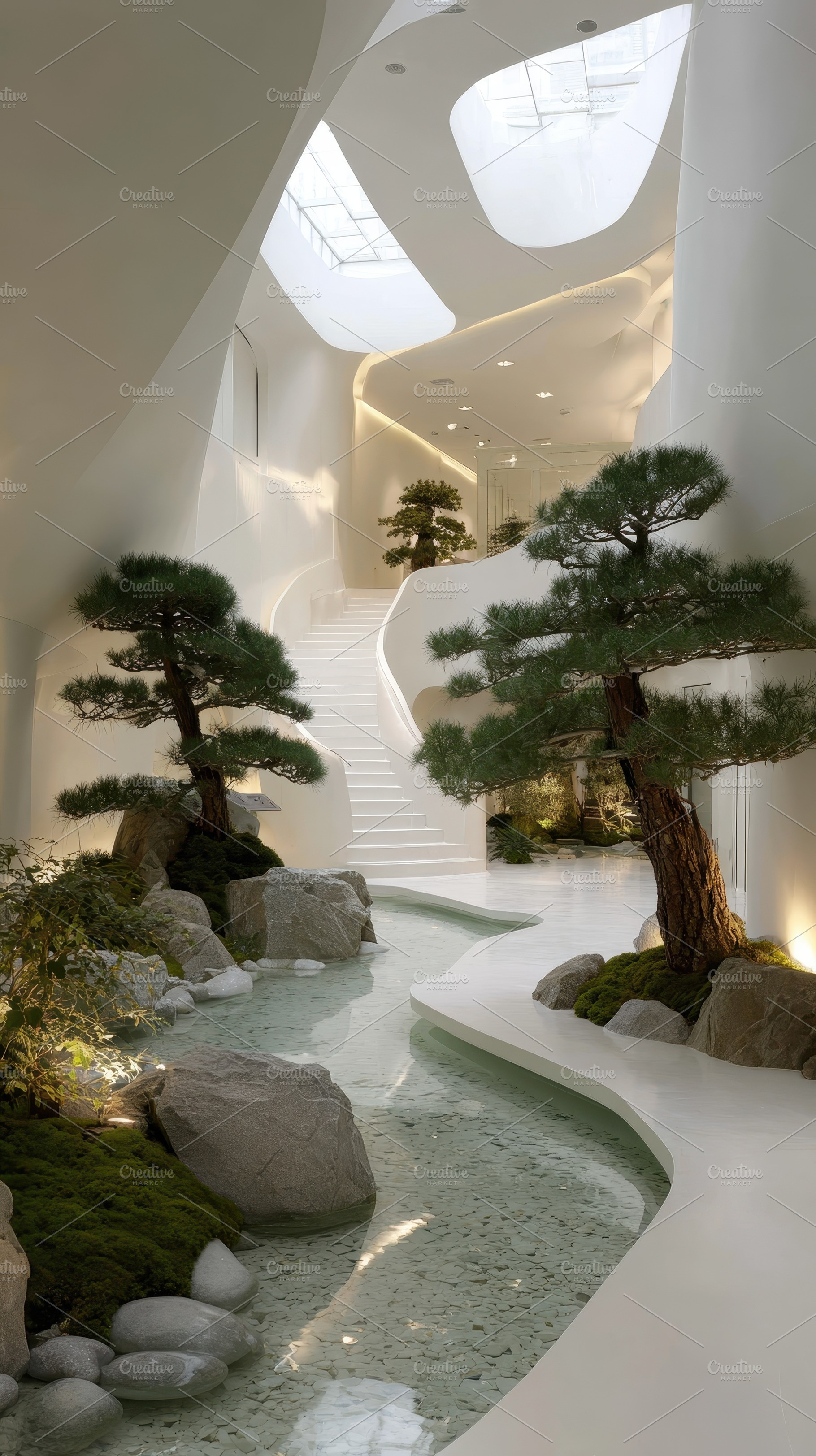Modern minimalist interior design wi, a Photo by Pixeness Studio