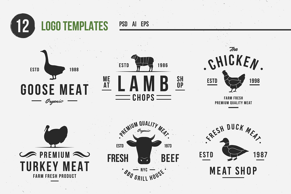 Farm Animals Logo & Graphics, a Branding & Logo Template by DenysHolovatiuk (Photo 2 of 13)