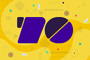 Quo Duo-Geometric display typeface, a Font by Srg® (Thumbnail 5 of 8)