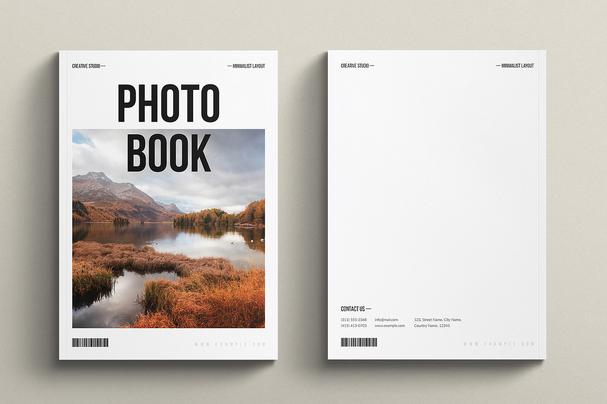 Photography Book Layout Template, a Magazine Template by E-Type
