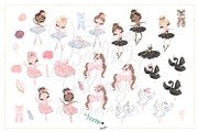 Ballerina Elegant Nursery Clipart, a Person Illustration by KaramfilaS (Thumbnail 2 of 4)