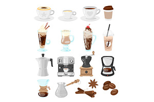 Coffee Shop Set Of Icons