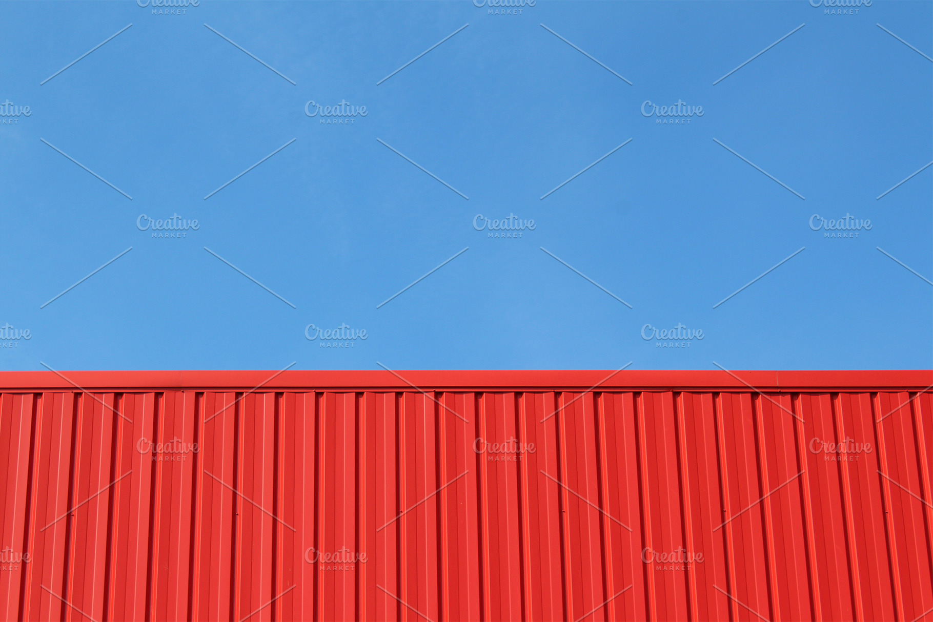 MINIMALIST RED BUILDING, an Architecture Photo by The Pixels Factory