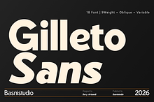Gilleto – Sans Serif Font