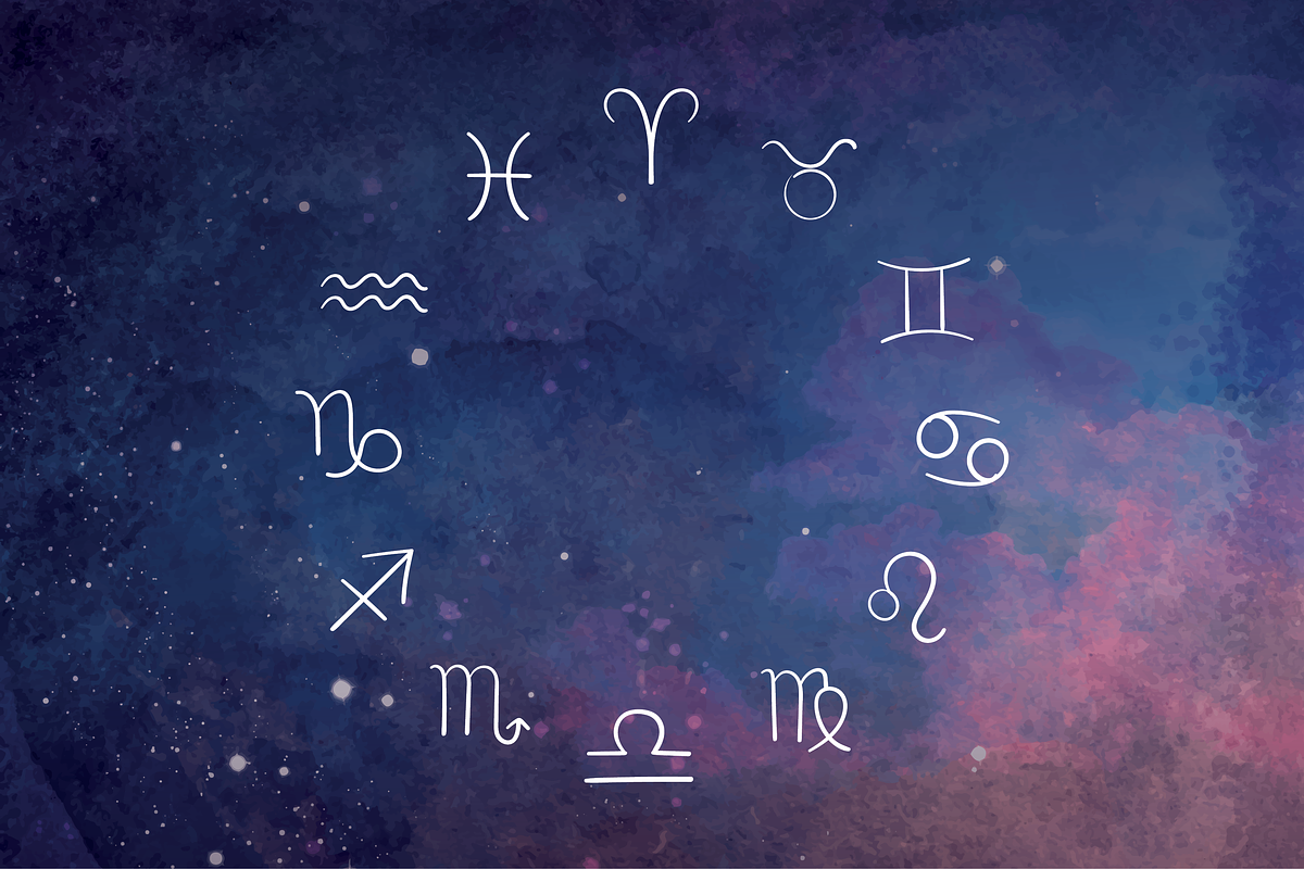 The 12 Signs of the Zodiac Symbols, an Outline Icon by Caroline Mackay (Photo 3 of 8)