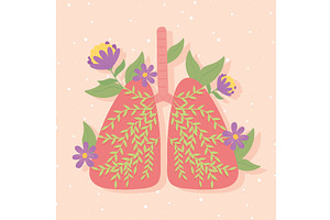 lungs body part, a Healthcare Illustration by studiogstock