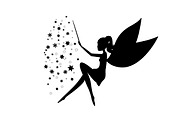 Fairies black silhouette, an Illustration by Svetlana Voloshina (Thumbnail 3 of 3)