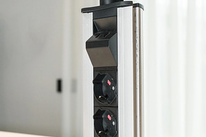 Table built-in socket, a Technology Photo by KYNA STUDIO