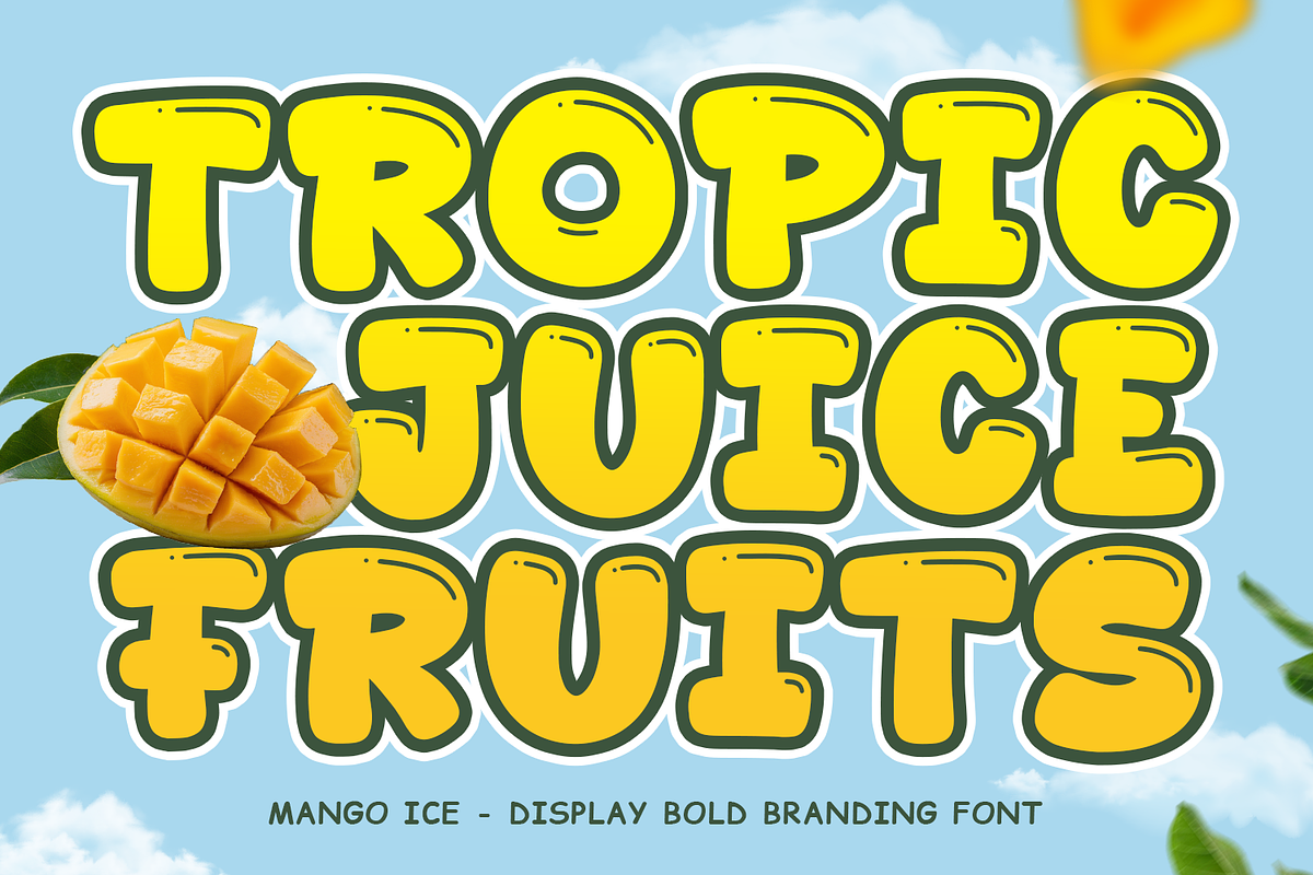 Mango Ice - Food Font, a Handwritten Font by Mozatype (Photo 2 of 8)