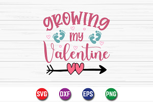 Growing My Valentine SVG